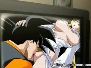 Couple;Teen;Big Tits;Hentai;Cartoon;Animated